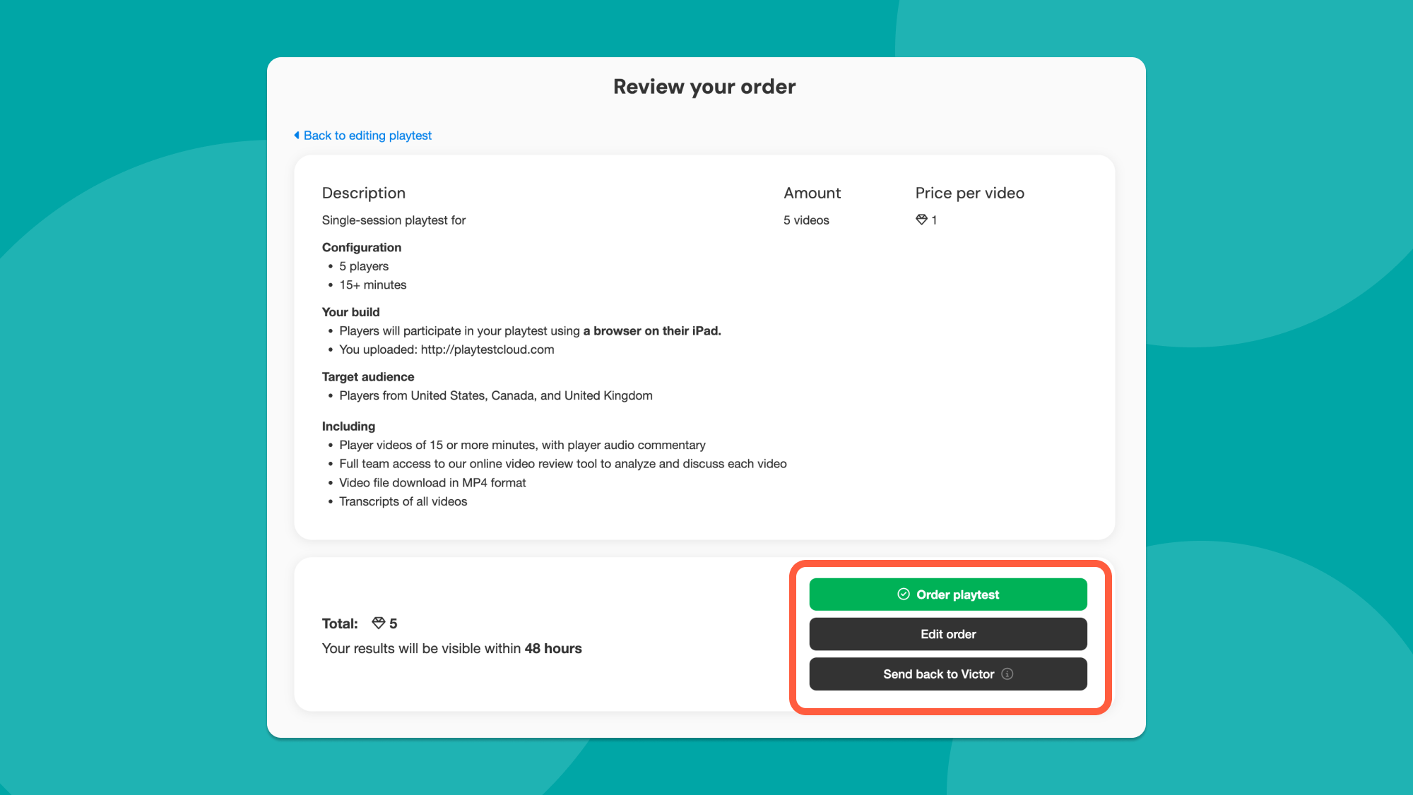 Screenshot of how the approval flow looks on the platform from the approver's perspective.
