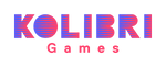 KOLIBRI GAMES logo in purple and fuchsia.