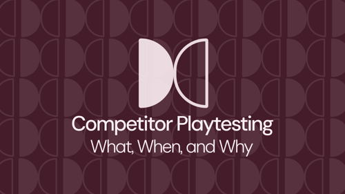 Competitor Playtesting Icon: right full half circle opposed to a left empty half circle