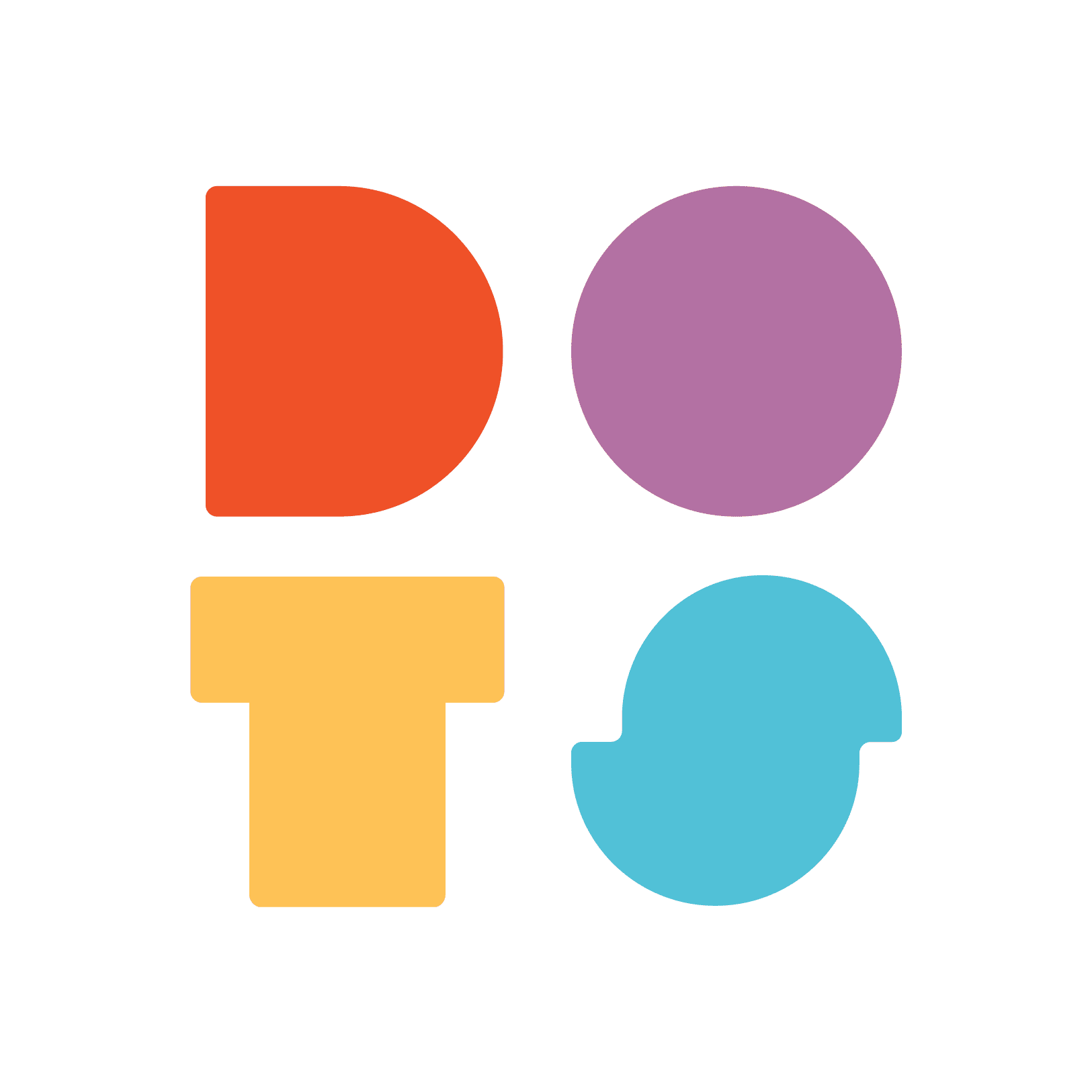 playdots logo "DOTS" in red, purple, yellow and blue.